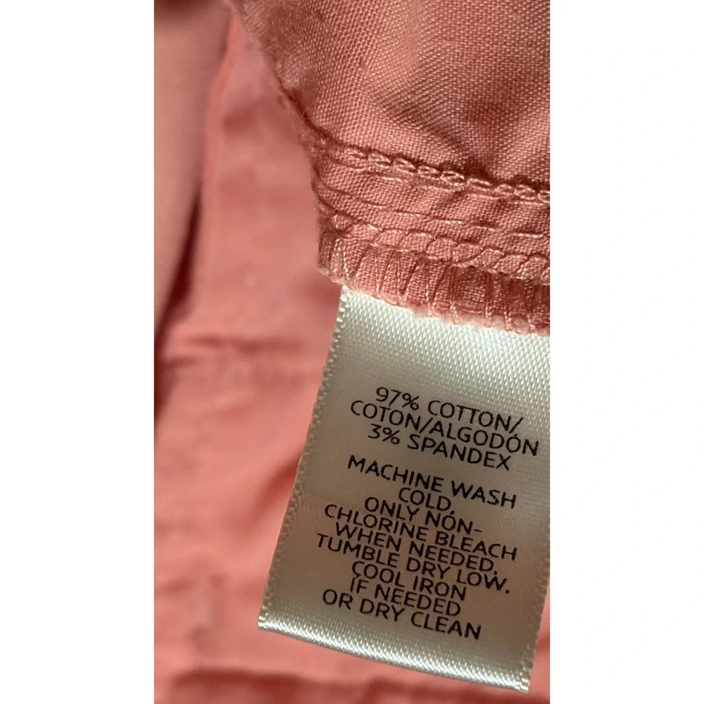 Ann Taylor LOFT Skinny Cotton/Spandex Pants Pink Size 12 Stretch
